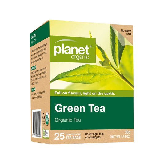 Planet Organic Organic Green Tea x 25 Tea Bags