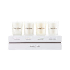 AromaWorks The Signature Range Small Candle Gift Set 75g x 4 Pack (contains: Serenity, Nurture, Soulful & Inspire)