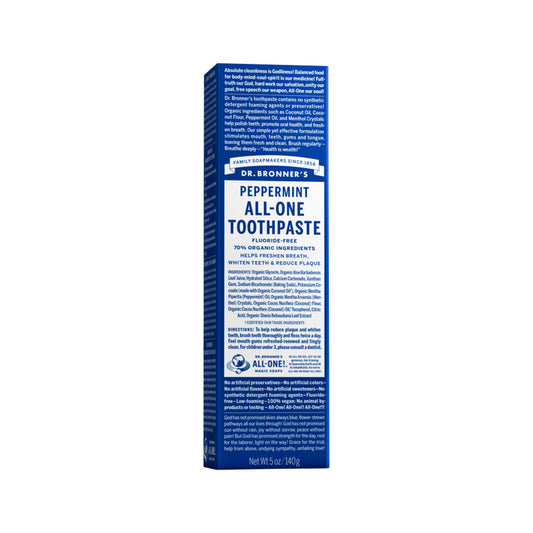 Dr. Bronners Toothpaste (All-One) Peppermint 140g